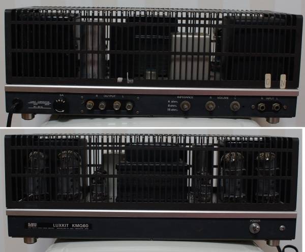 ジャンク】LUXMAN/LUXKIT KMQ60真空管ステレオパワーアンプ売 60年代