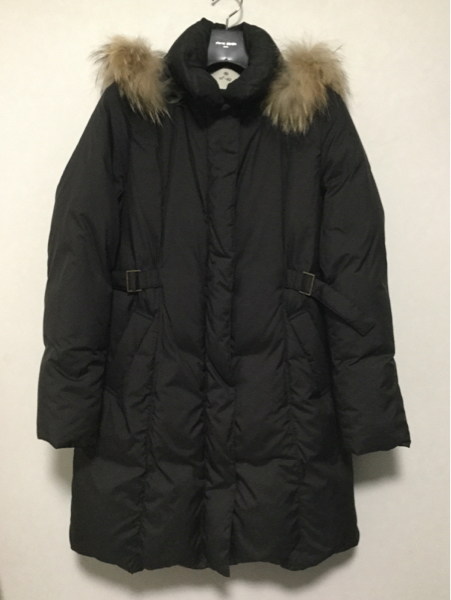 [美品] エフデ ☆ ef-de /ダウンコート/フード付/ブラック/9号