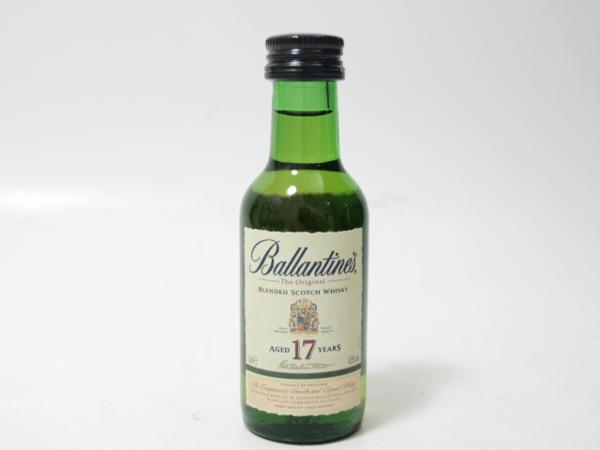 ◇Ballantine's バランタイン 17年 グラス/ミニボトル/箱付◇MSH