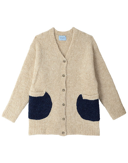 ツモリチサトワコール新品カーディガンＭアルパカ★ネコポケット