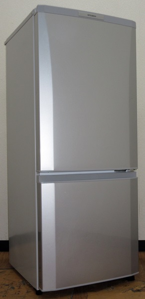 ◇146L ラウンドカット 2ドア冷蔵庫 【♢MR-P15T】 三菱電機