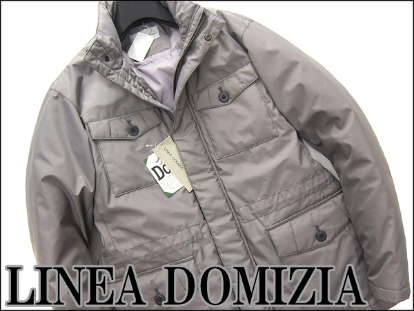 新品 LINEA DOMIZIAダーバン M-65ダウンジャケットM灰★J20880