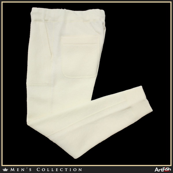 1円 Ron Herman◆黄白日本裏起毛ウールスウェットパンツy388*S