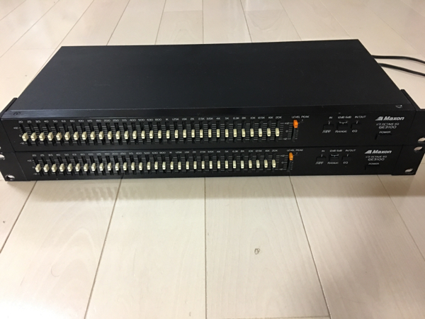 MAXON GE3100 イコライザー　中古品 Maxon GE3100 グラフィックイコライザー EQ 2台セット(イコライザー