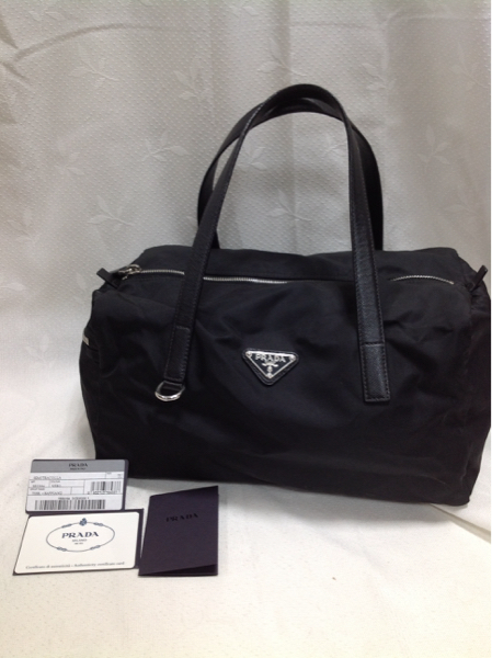 PRADA プラダ ショルダーバッグ ミニボストン BR2394 ブラック
