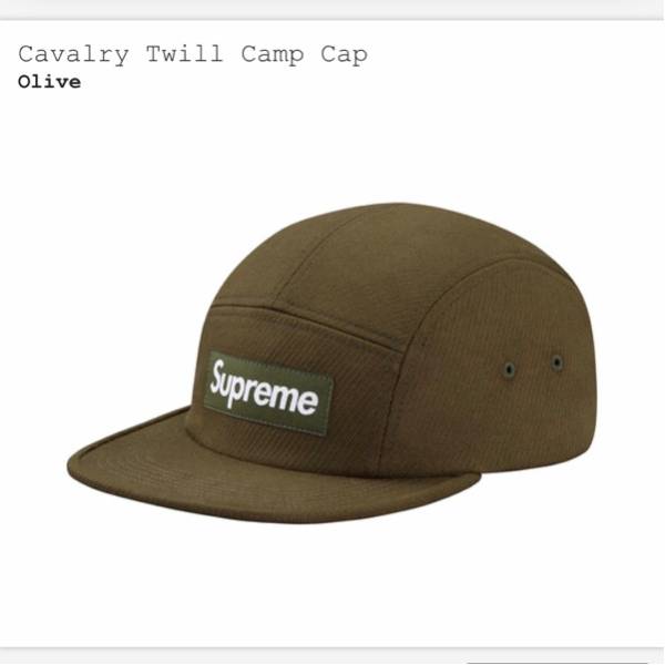 Supreme 16AW Cavalry Twill Camp Cap olive カーキ BOXロゴ