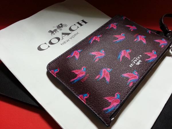 COACH　コーチ　新品本物　財布　小銭入れ　マルチケース紙袋付