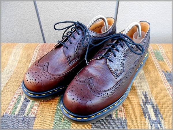 ドクターマーチン★英国製デッドストック ウイングチップ 茶 UK7