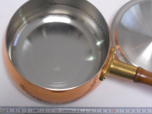 島本製作所 銅製 片手鍋 蓋付き銅鍋(片手鍋)｜売買されたオークション
