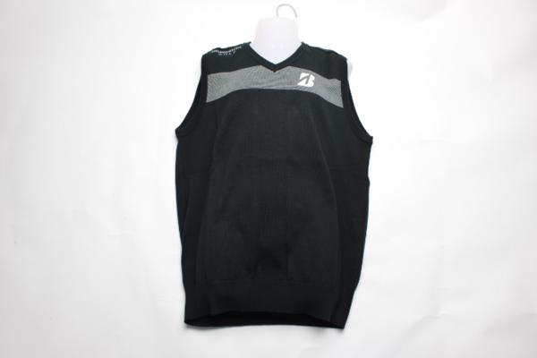 新品ブリヂストンAGM10C 　日本製 Vネックベスト 3L　BK (8i671