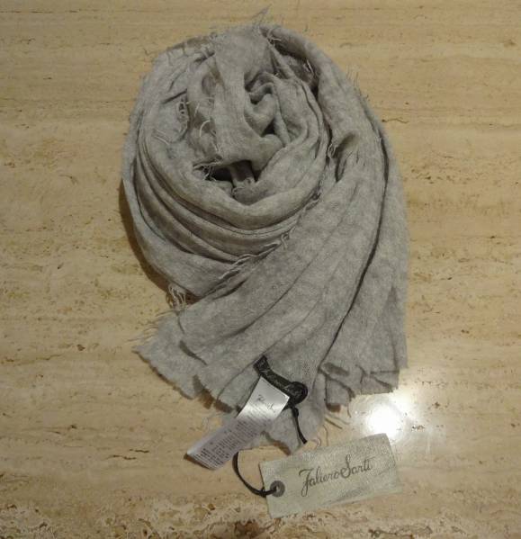 FALIERO SARTI サルティ カシミア ライトグレー 定価6万弱 タグ