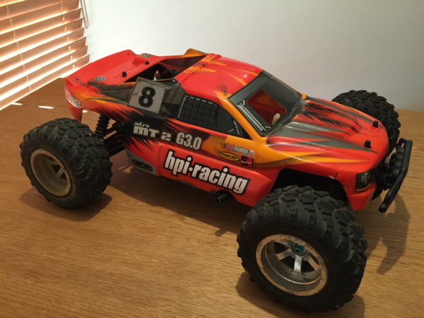hpi racing nitro mt2 G3.0 中古品 エンジンバギー
