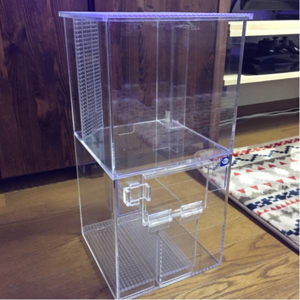 【中古】やどかり屋 オリジナルアクリルミニオーバーフロー水槽