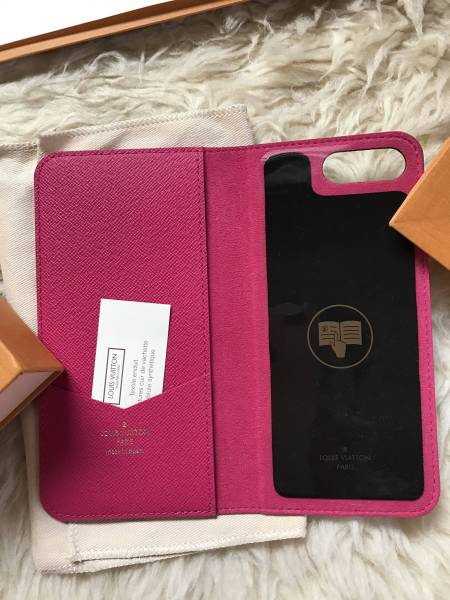 ルイヴィトン☆iPhone7プラス フォリオ☆ケース・ローズ☆新品