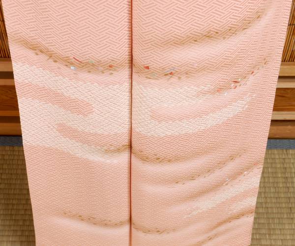 【京化粧】2848訪問着　京友禅金彩刺繍絞り○即決送料無