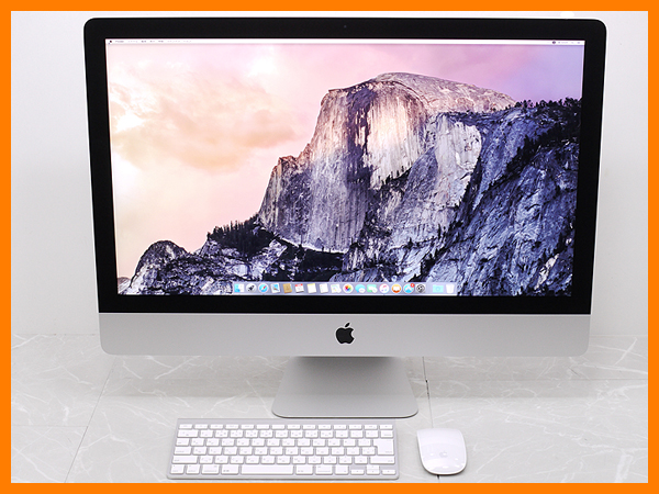 中古:完動iMac 【新同美品】Retina5K☆27インチ☆Late2014☆Yosemite
