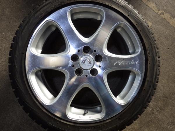 EK196【送料無料215/45R17】プリウス カルディナ アリオン ウィッシュ等 ブリヂストン GZセット Anevias17×7J PCD100/5H ET48