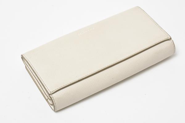 COACH コーチ レザー 二つ折り長財布 アイボリー系