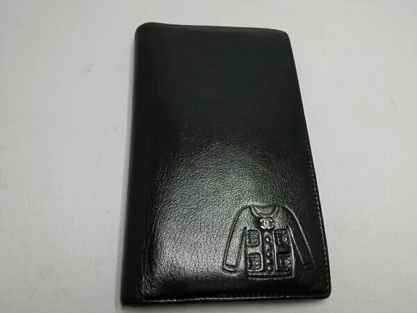 シャネル ジャケットモチーフ 二つ折り長財布 レザー