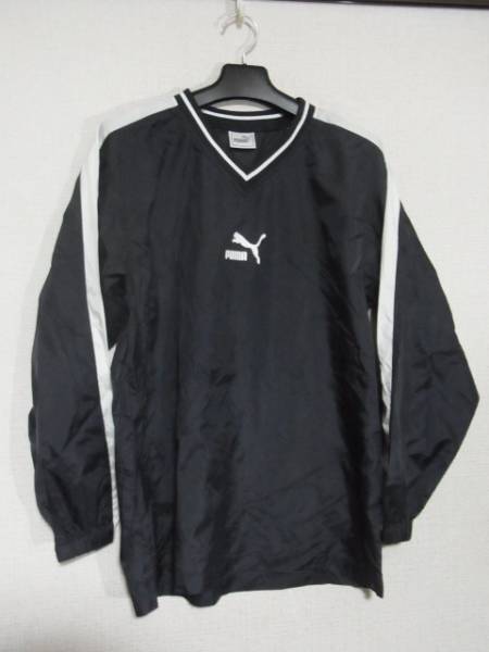 プーマキッズFLIGHTSERIESＶネックウォームアップシャツ160黒白_1