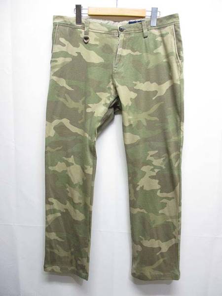 ソリードSOLIDO 迷彩柄 カモフラ スウェット パンツ 3 カーキ 綿