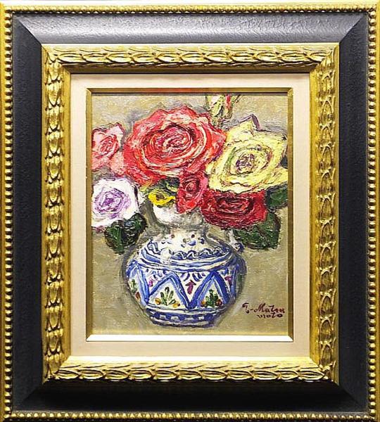 美術品・アンティーク・コレクション 松本富太郎 スペイン壷の薔薇