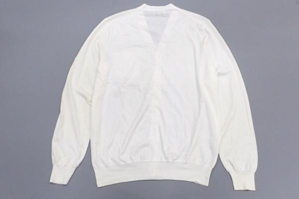中古◇エルメス HERMES コットンニットカーディガン XL 白 エルメス