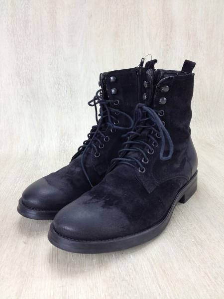 BOEMOS◆ブーツ/41/BLK/スウェード