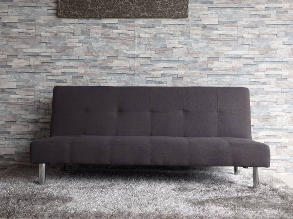 送料無料 ソファーベッド ファブリック 布 アクセル ブラック 2