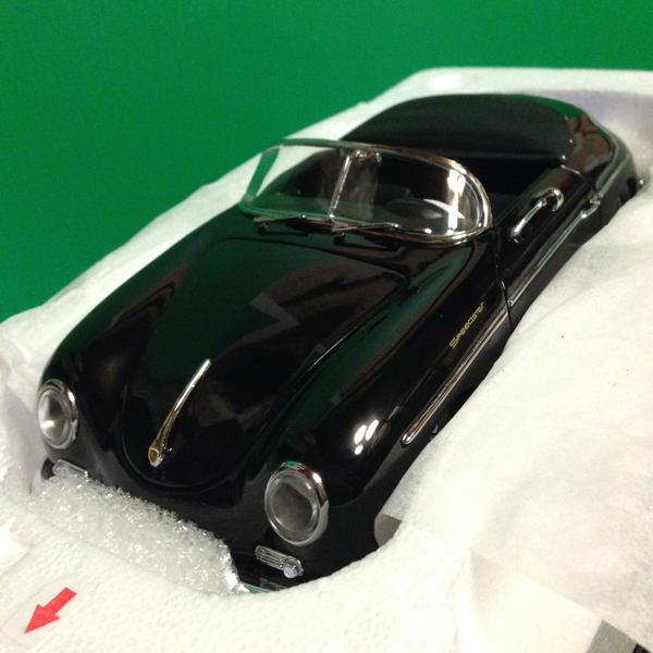 絶版京商1/18 20thアニバーサリーPORSCHE 356Aスピードスター黒 KYOSHO