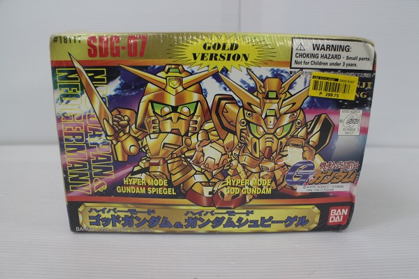 未開/海外バンダイ SD G-07 ゴッドガンダム＆シュピーゲル GOLD