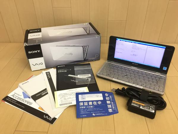 ☆P【SONY】VAIO type P VGN-P70H Atom/2GB グリーン BIOS確認☆