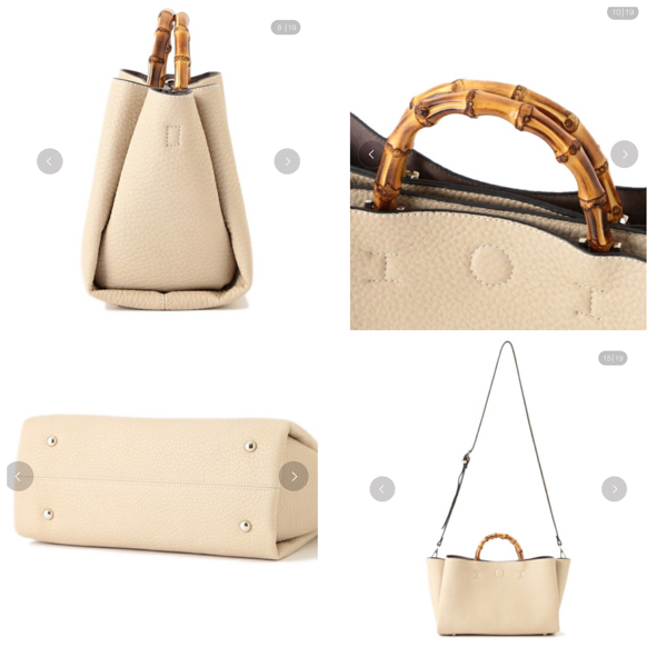 BEAMS LIGHTS 2wayバッグ ショルダー ハンドバッグ 黒 バンブー 