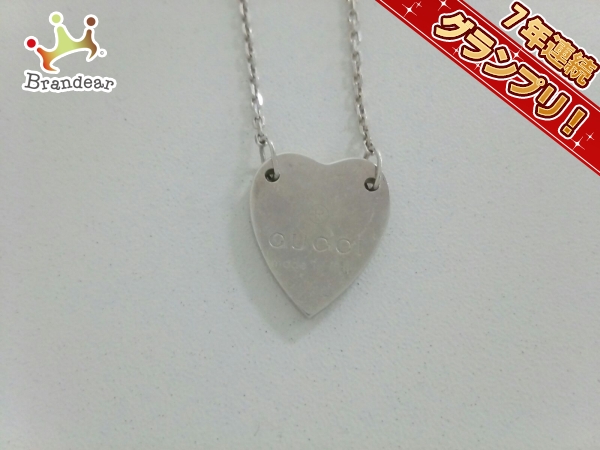 グッチ ネックレス 美品 - シルバー ハート GUCCI