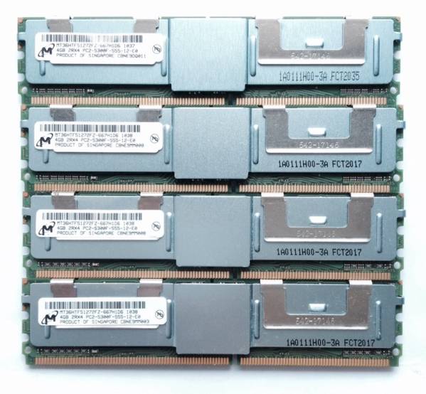 MacPro用16GBメモリ(4GB×4枚) DDR2 667MHz PC2-5300F FB-DIMM