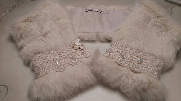 nanette lepore ナネットレポー ラビットファージャケット 毛皮 ナネットレポー ラビットファー ジャケット sizeF⁄グレー Nanette