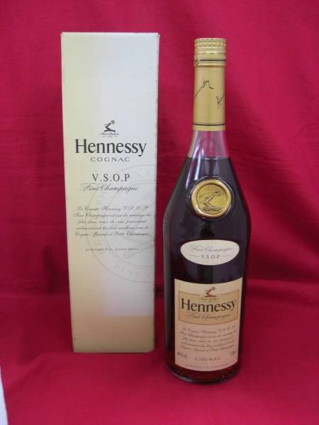 古酒美品】コニャック Hennessy ヘネシーVSOP 1000ml 1L 箱付 食品