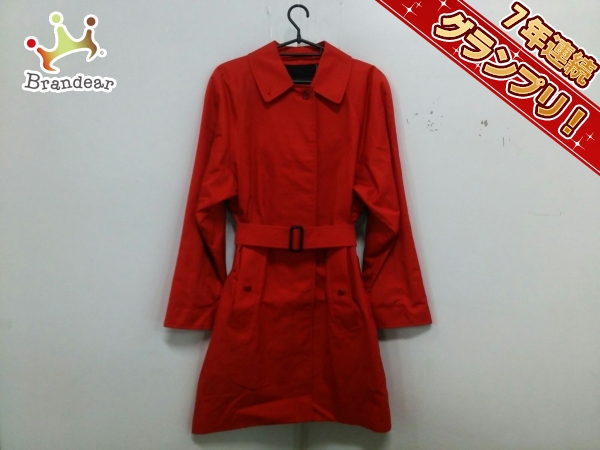 バーバリーズ コート レディース 新品同様 レッド 春・秋物