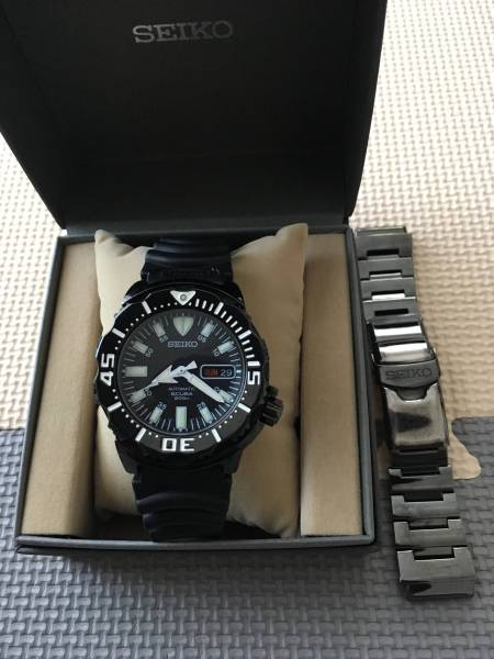 ブラックモンスター SEIKO セイコー SKX779 ダイバーズ 7S26-0350 20mm