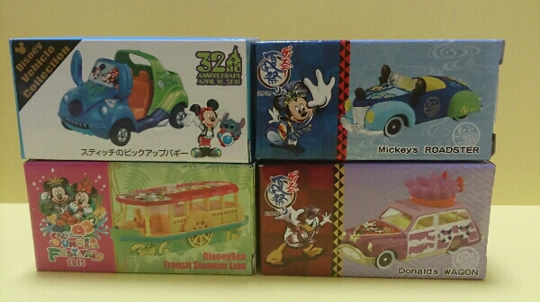 2015年夏祭り3種+TDR32周年トミカ ディズニー TDL TDS TDR