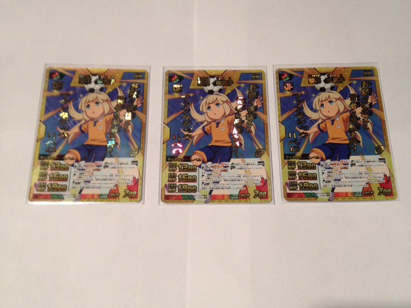 イナズマイレブンGO TCG イナズマレア 菜花黄名子 3枚セット 【公式通販】
