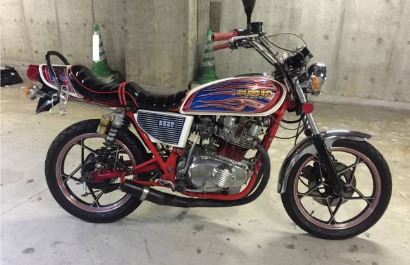 旧車 スズキ GS400 ラメ塗装 車検付き すぐ乗れる カスタム BEET