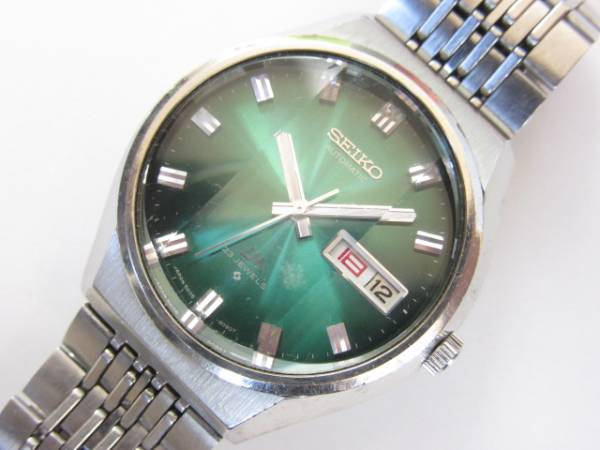 セイコー/ロードマチック/グリーン文字盤/ブレス付/精度良！