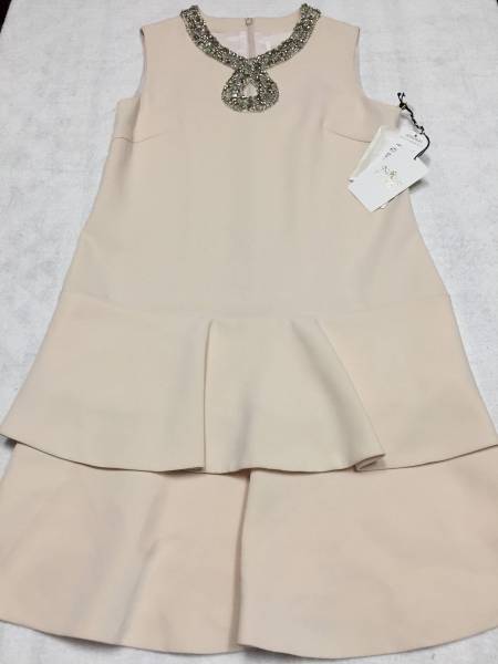 新品◆グレースコンチネンタル サークルビジュー調ワンピース３８