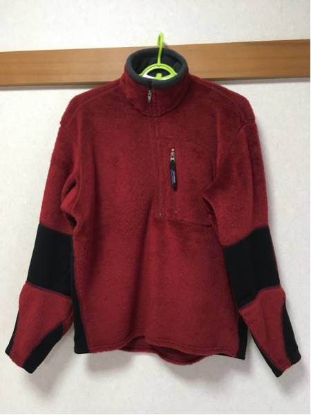 USA製 OLDパタゴニア プルオーバージャケット 赤 Sサイズ Patagonia 