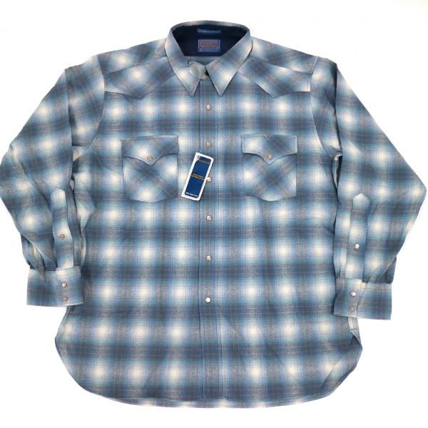 70s DEAD STOCK デッドストック USA製 PENDLETON ペンドルトン ウエスタンシャツ (XL) C6105