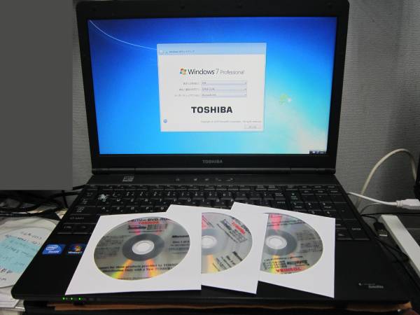 satellite B451/EPB451ENBN75A51 win7 64bit 中古品　ジャンク扱い