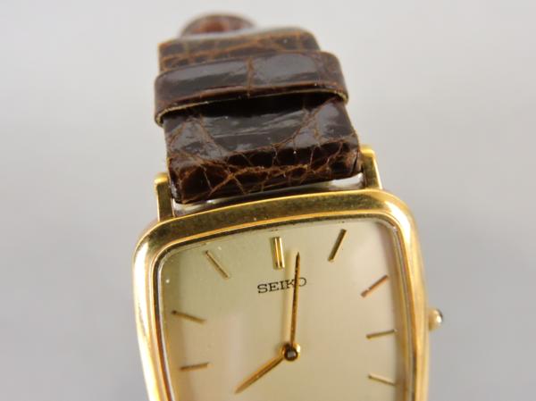 SEIKO セイコー ドルチェ 5E30-5A50 18KT メンズ 腕時計 クォーツ