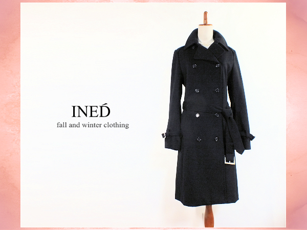WEB限定》カシミヤ100%ミドル丈コート｜INED（イネド）｜フランドル