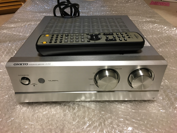 ジャンク ONKYO オンキョー A-933 プリメインアンプ ジャンク（ノイズあり）】オンキョー A-933 プリメインアンプ ONKYO